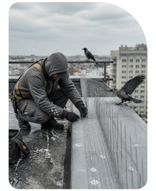 Защита от ворон под ключ в Сыктывкаре по цене от 5156 р. | Сенат-Скт
